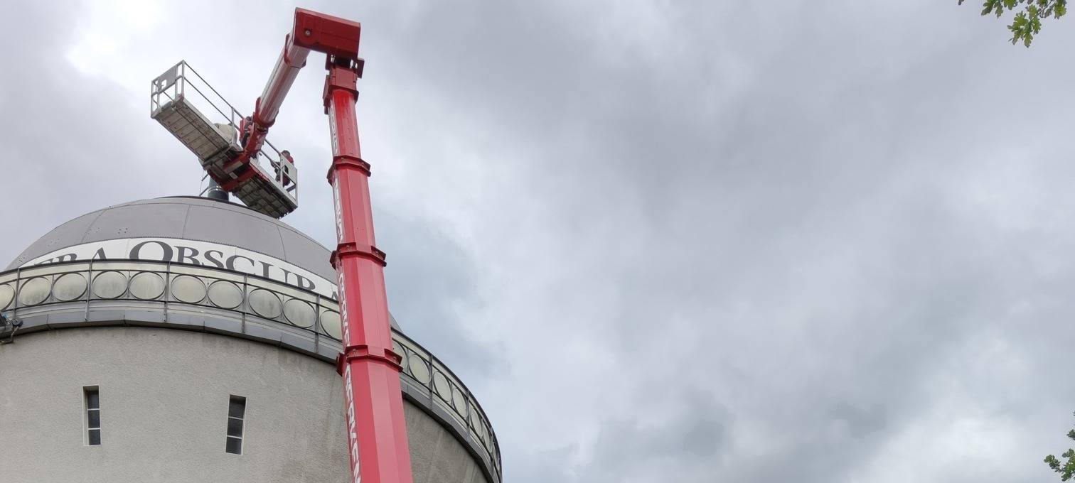 Frühjahrsputz an der Camera Obscura