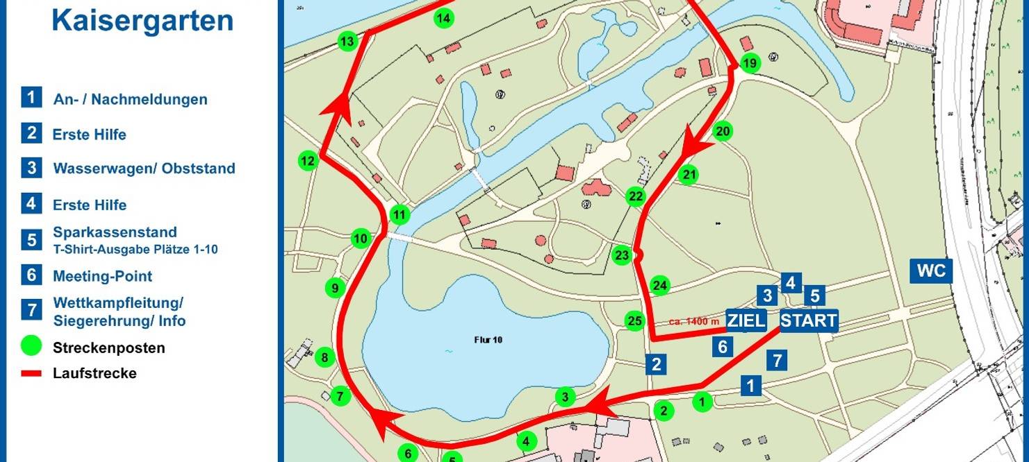 Schulwaldlauf: Absperrungen und Halteverbote am Kaisergarten