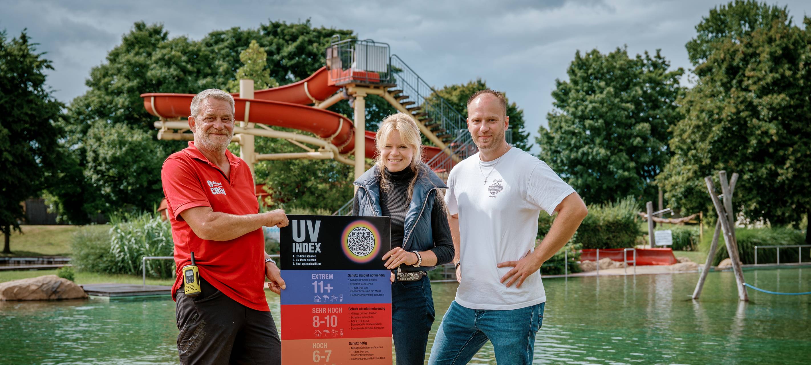 Neue UV-Index-Tafel im Naturbad Styrum