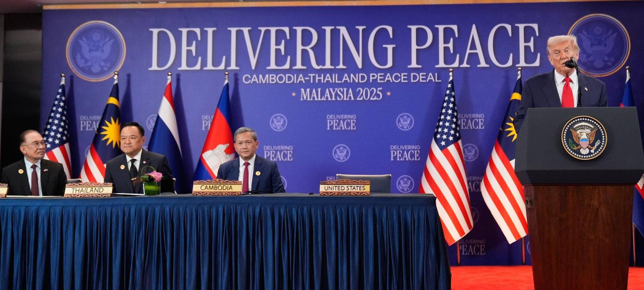 Unterzeichnungszeremonie mit Donald Trump