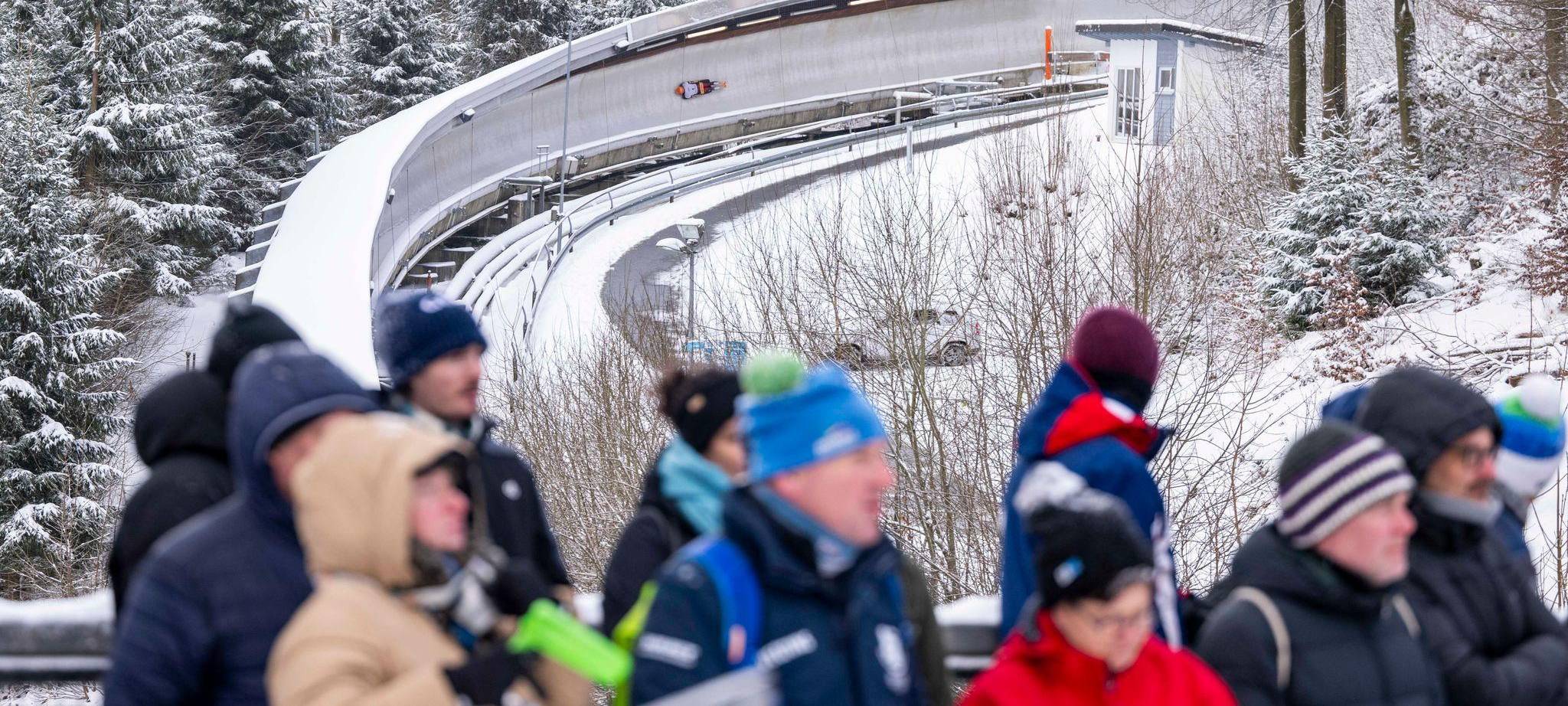 Eiskanal in in Winterberg