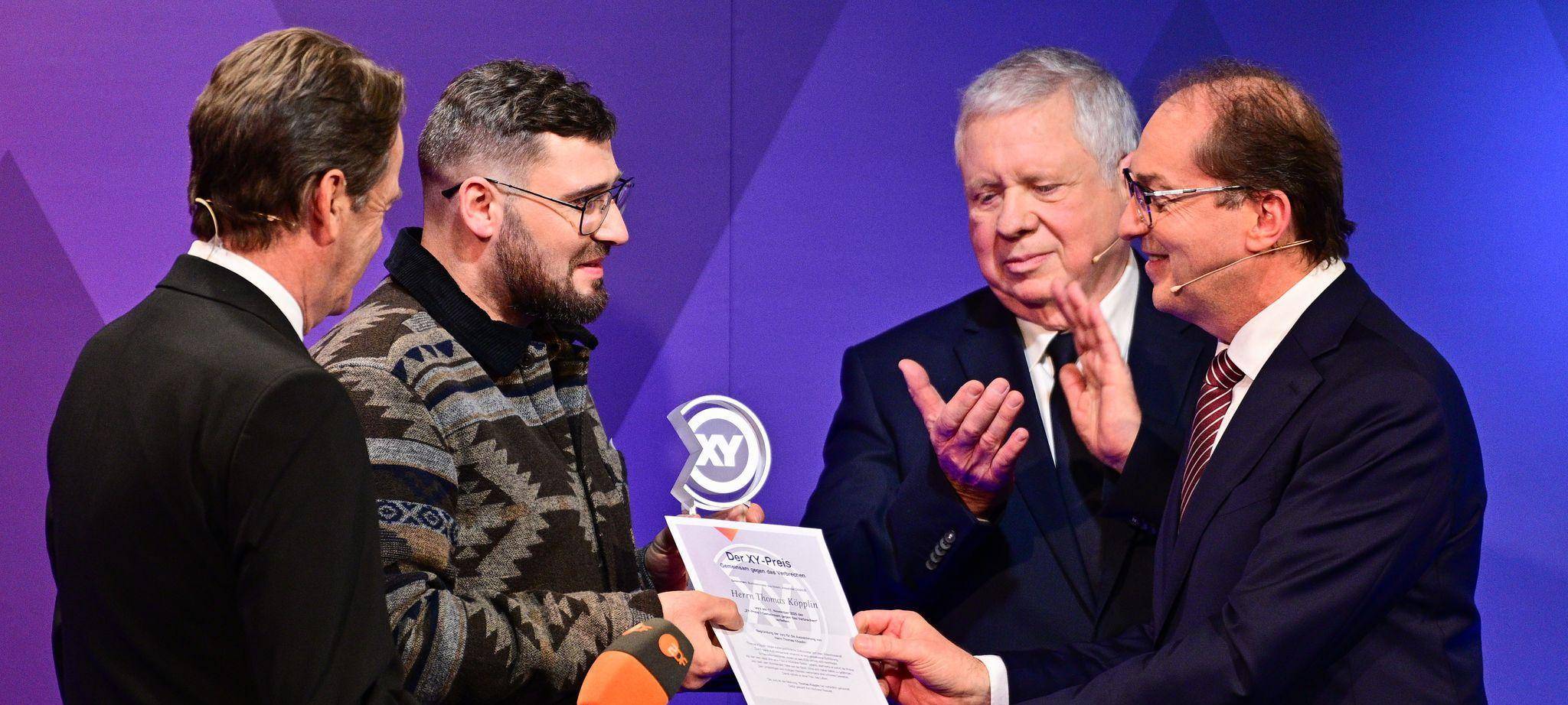 Verleihung des XY-Preises für Zivilcourage