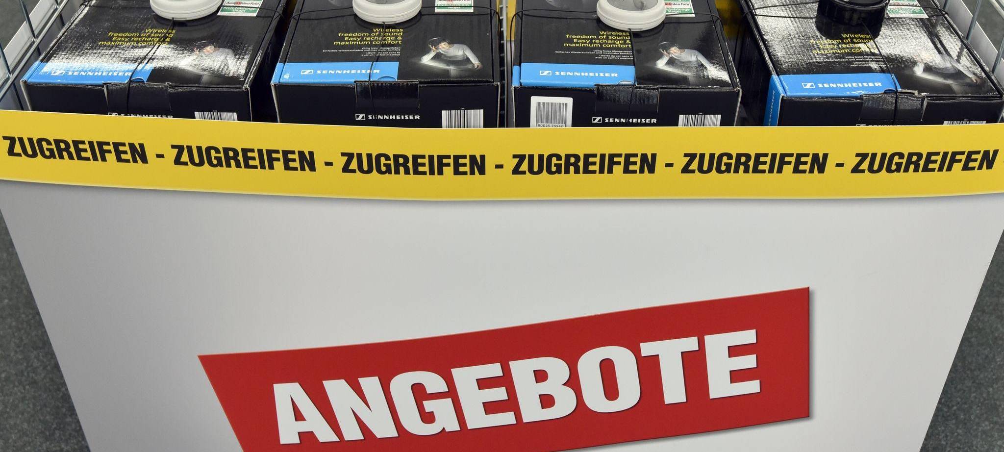 Sonderangebote in einem technikmark