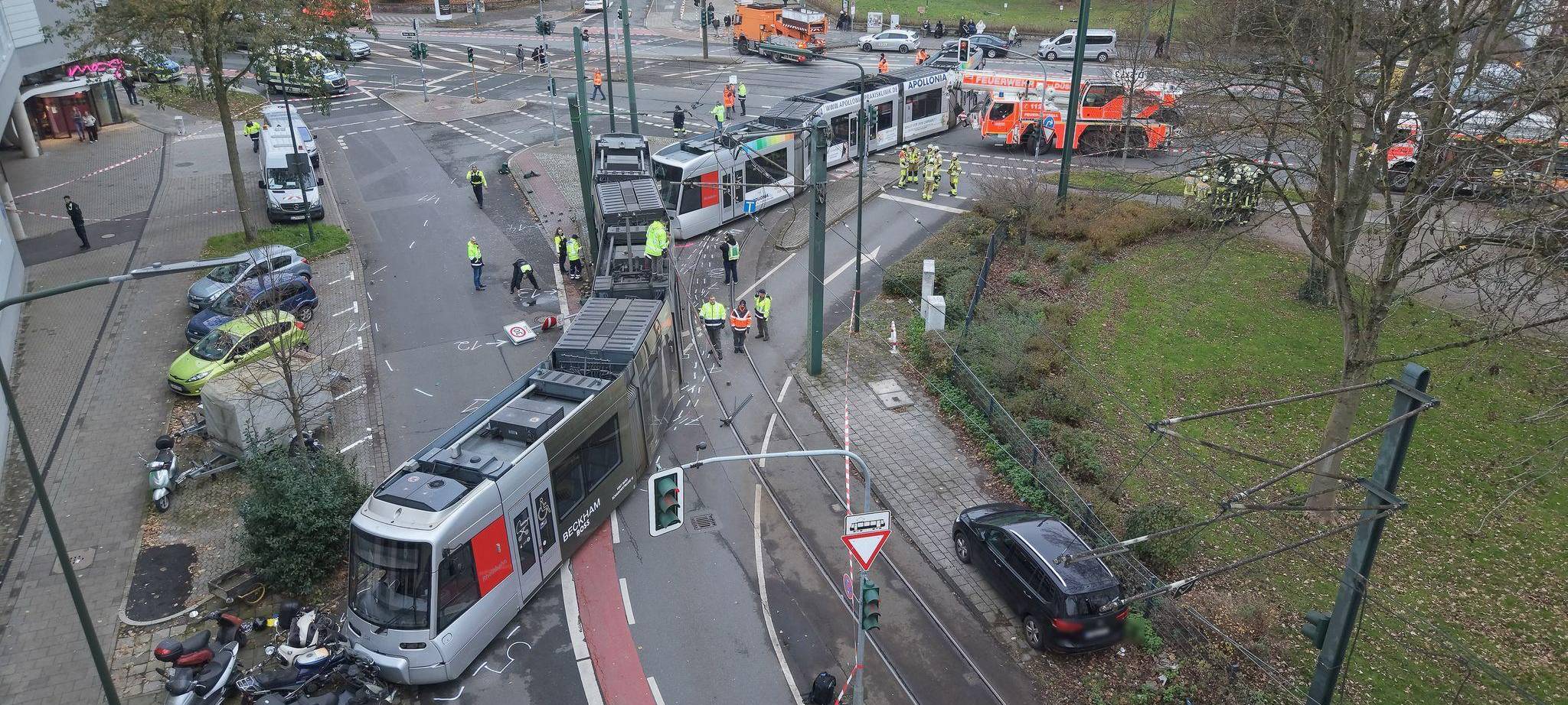 Straßenbahnunfall in Düsseldorf