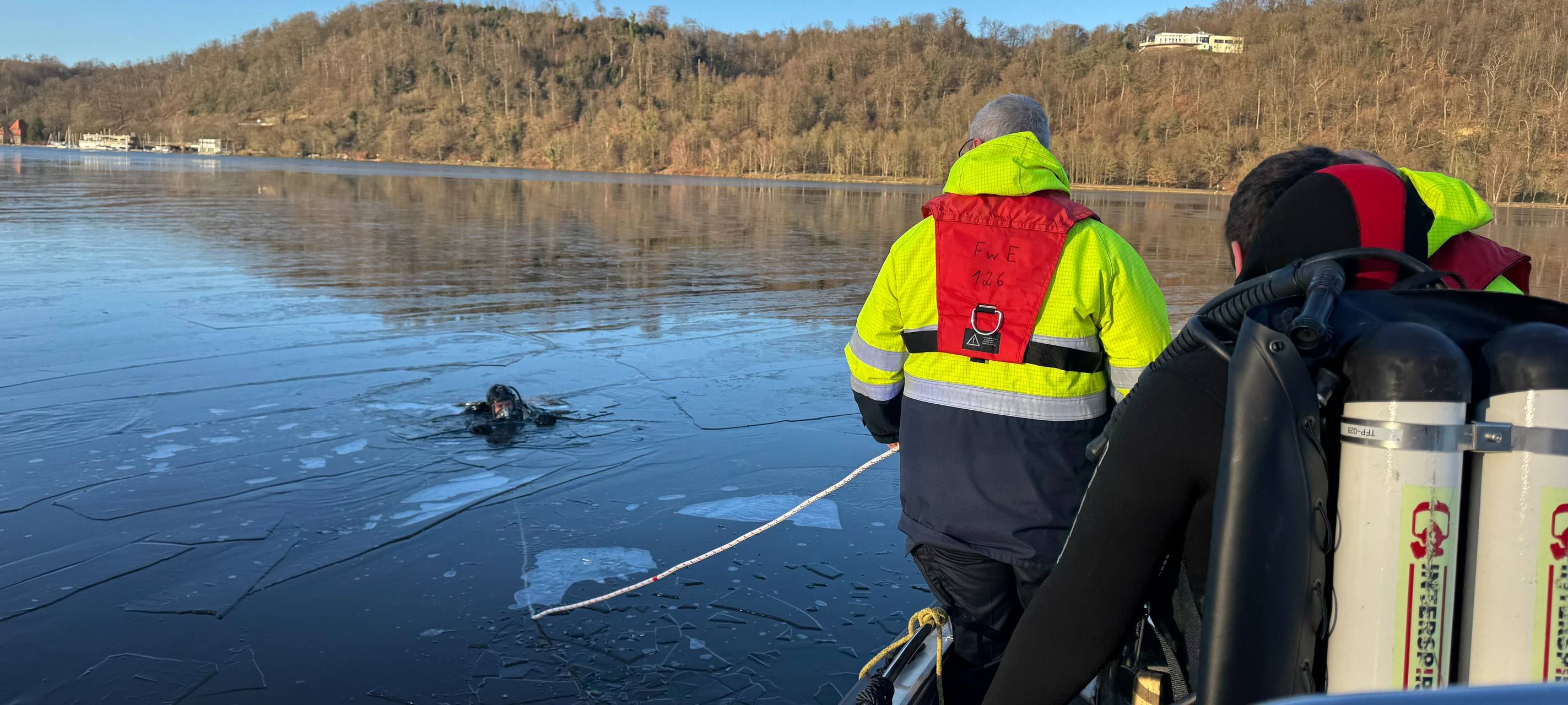 Großeinsatz am Baldeneysee war falscher Alarm