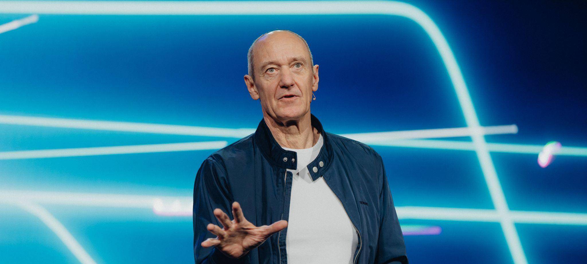 Siemens-CEO Roland Busch auf der Technikmesse CES