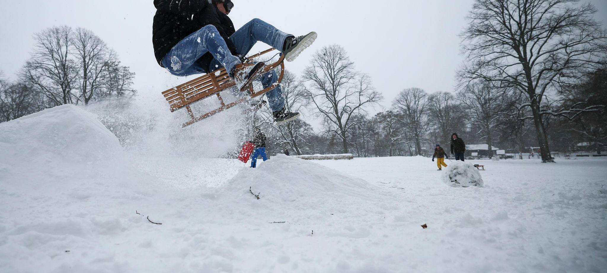 Winterwetter - Sturmtief Elli - Hamburg