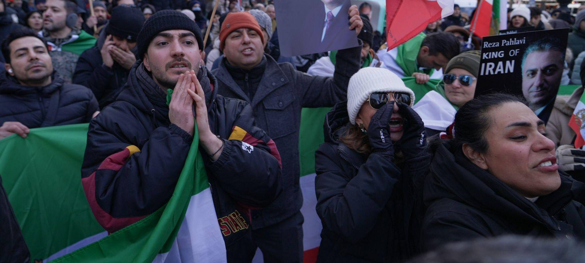 Demonstration zur Unterstützung der Proteste im Iran