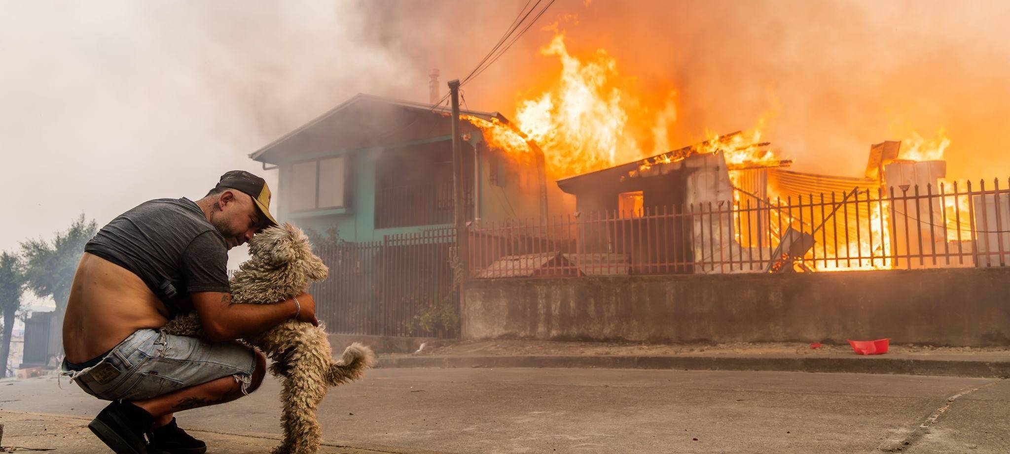 Waldbrände in Chile
