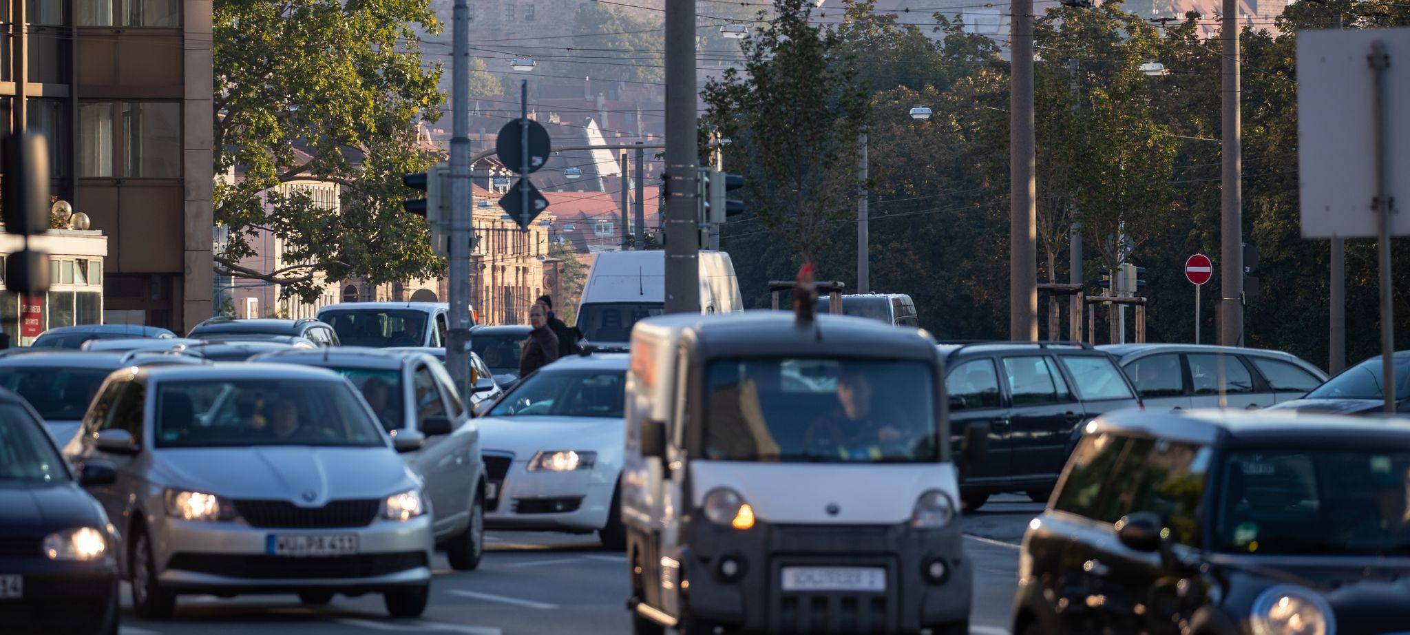 Stau in Nürnberg