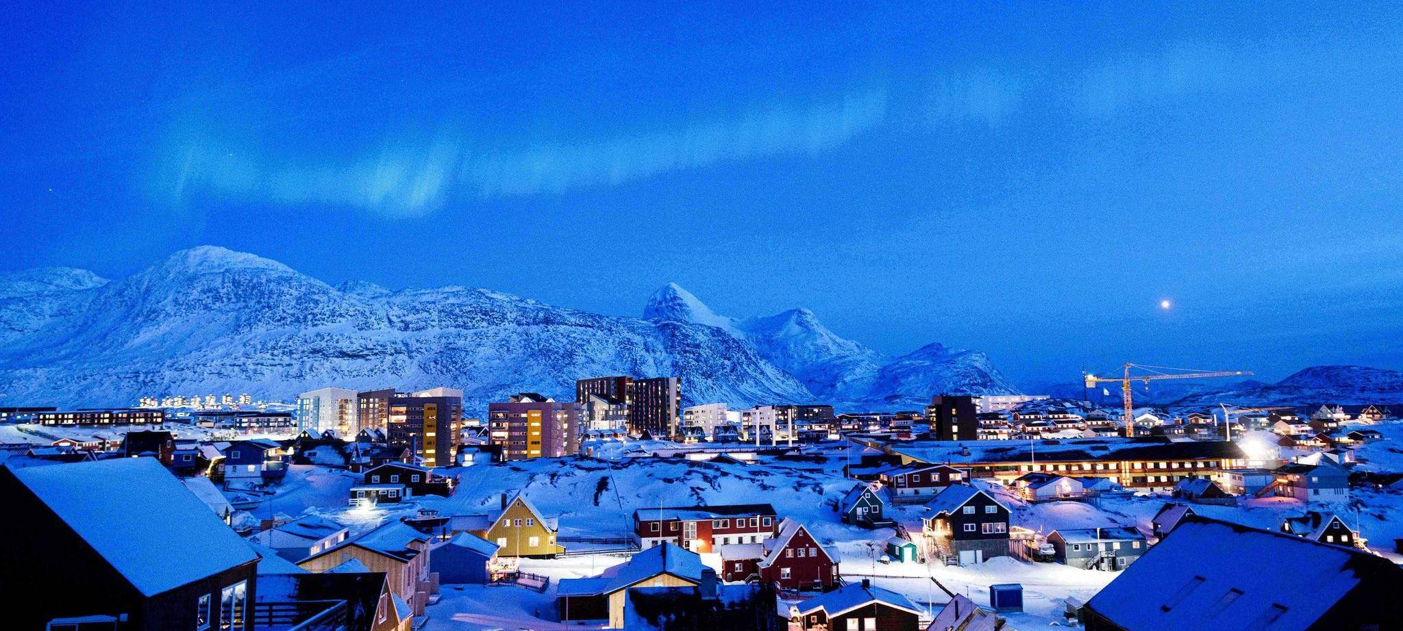 Polarlichter über Grönland