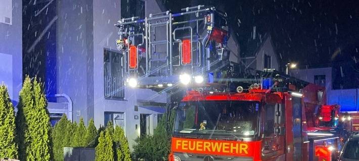 Waschmaschine in Flammen