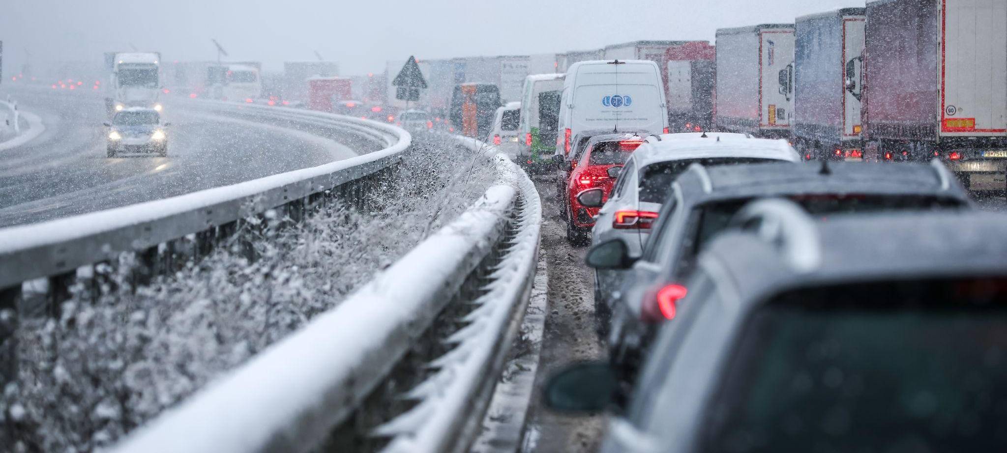 Stau auf der Autobahn