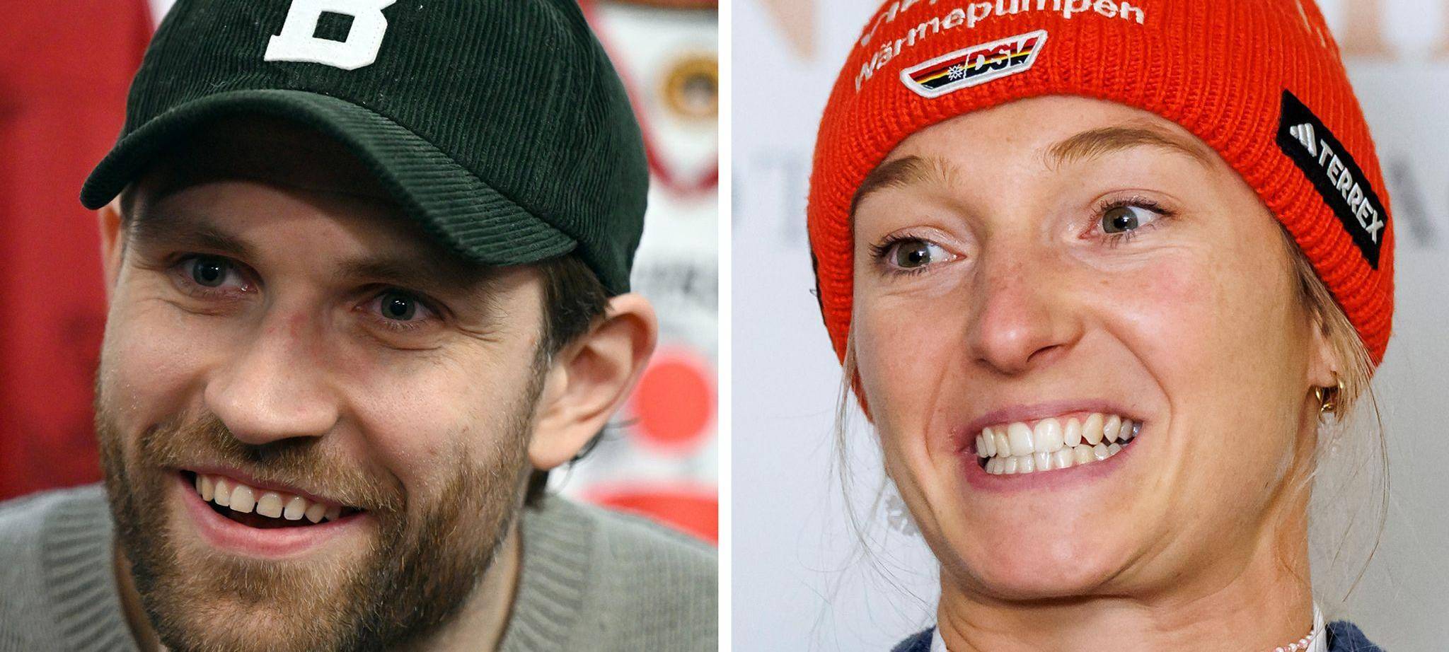 Leon Draisaitl und Katharina Schmid