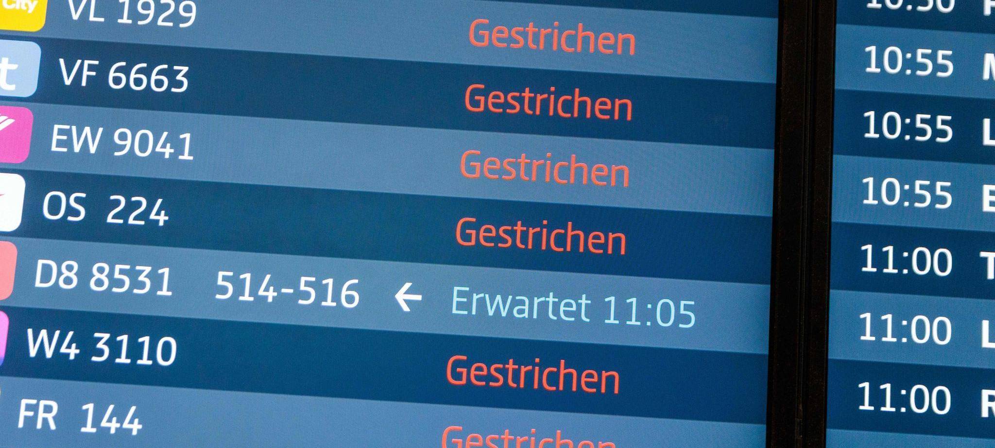 Winterwetter - Flughafen Berlin/Brandenburg