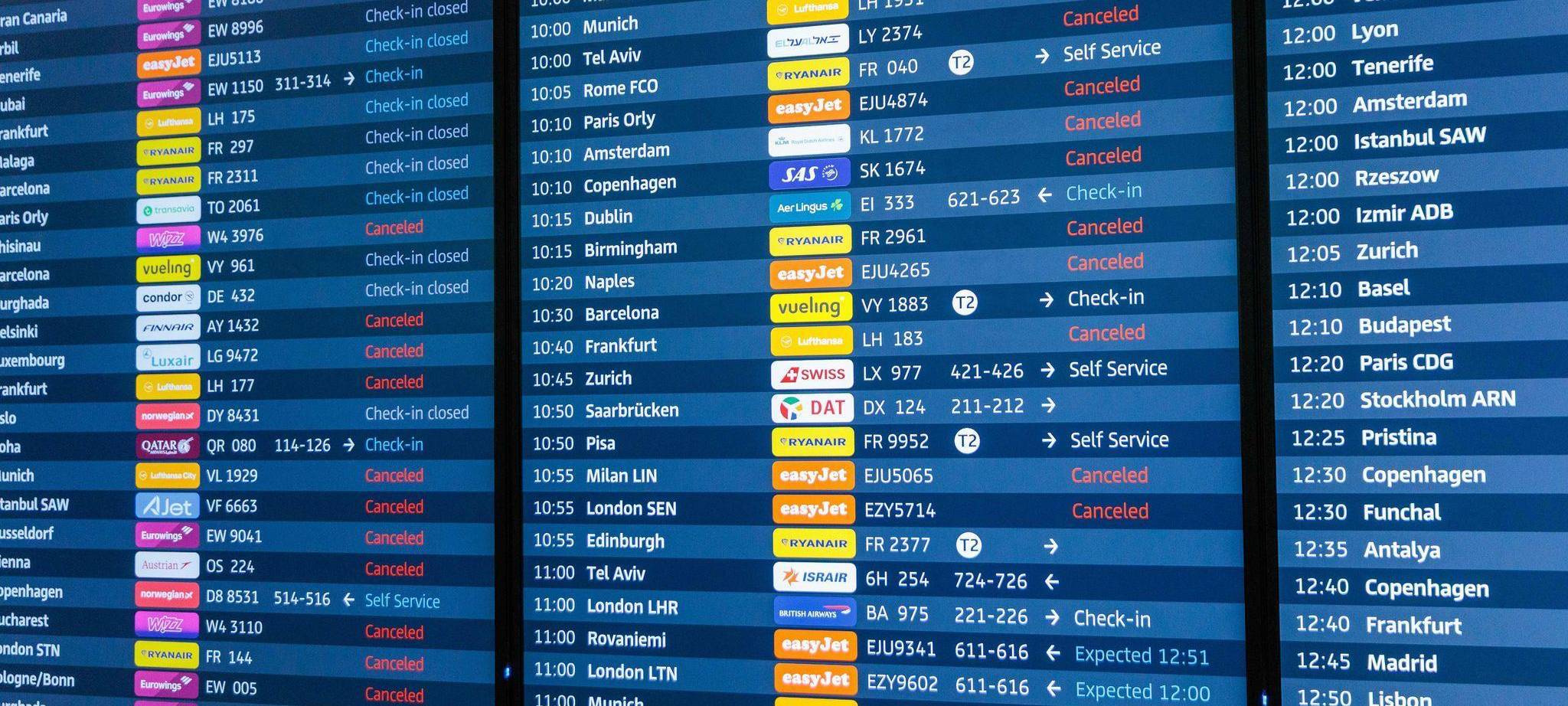 Winterwetter - Flughafen Berlin/Brandenburg