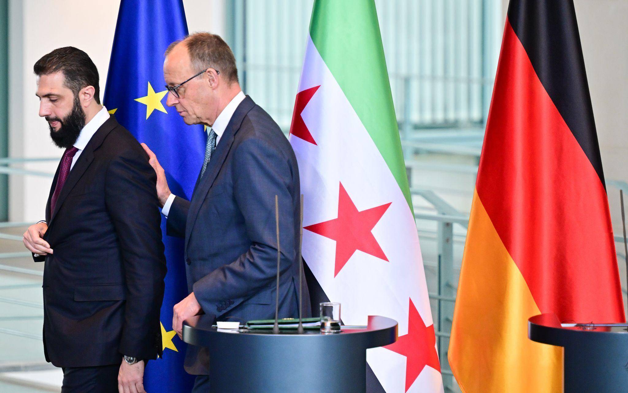 Syriens Übergangspräsident Ahmed al-Scharaa besucht Berlin