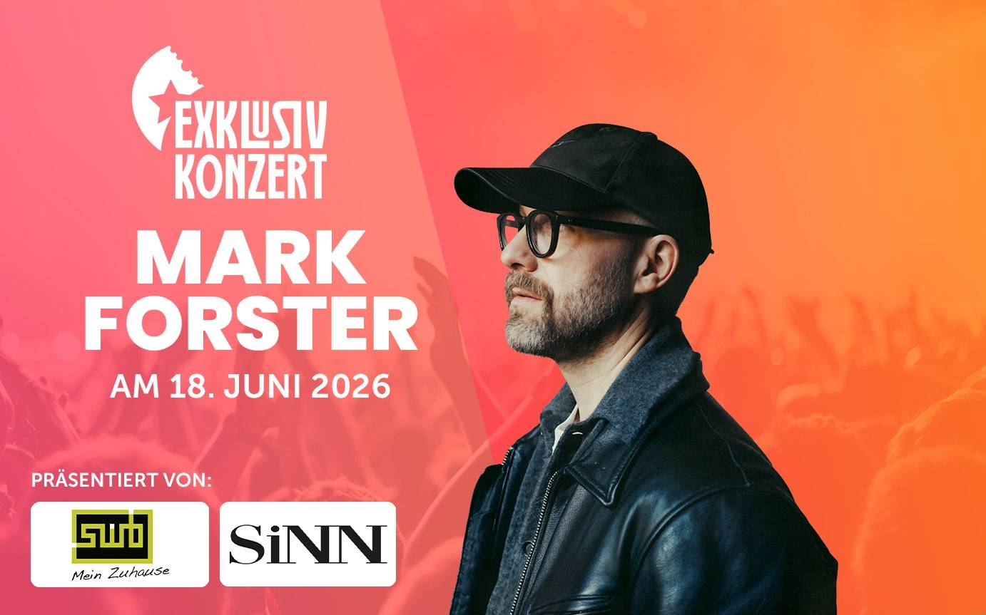 Mark Forster im Exklusivkonzert bei Radio Mülheim
