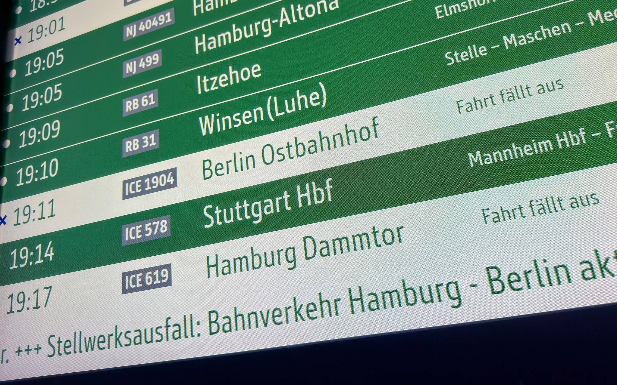 Zugverkehr Hamburg-Berlin