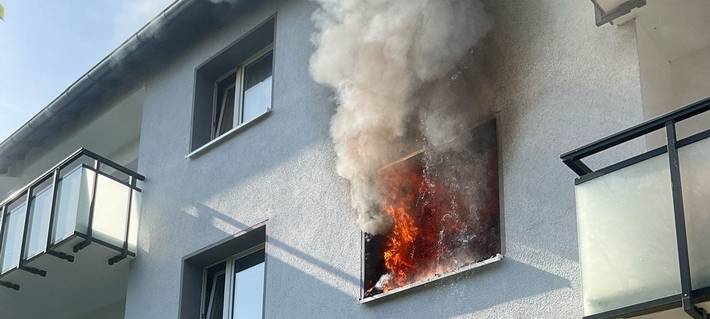 Mülheim-Styrum: Feuerwehr löscht Küchenbrand