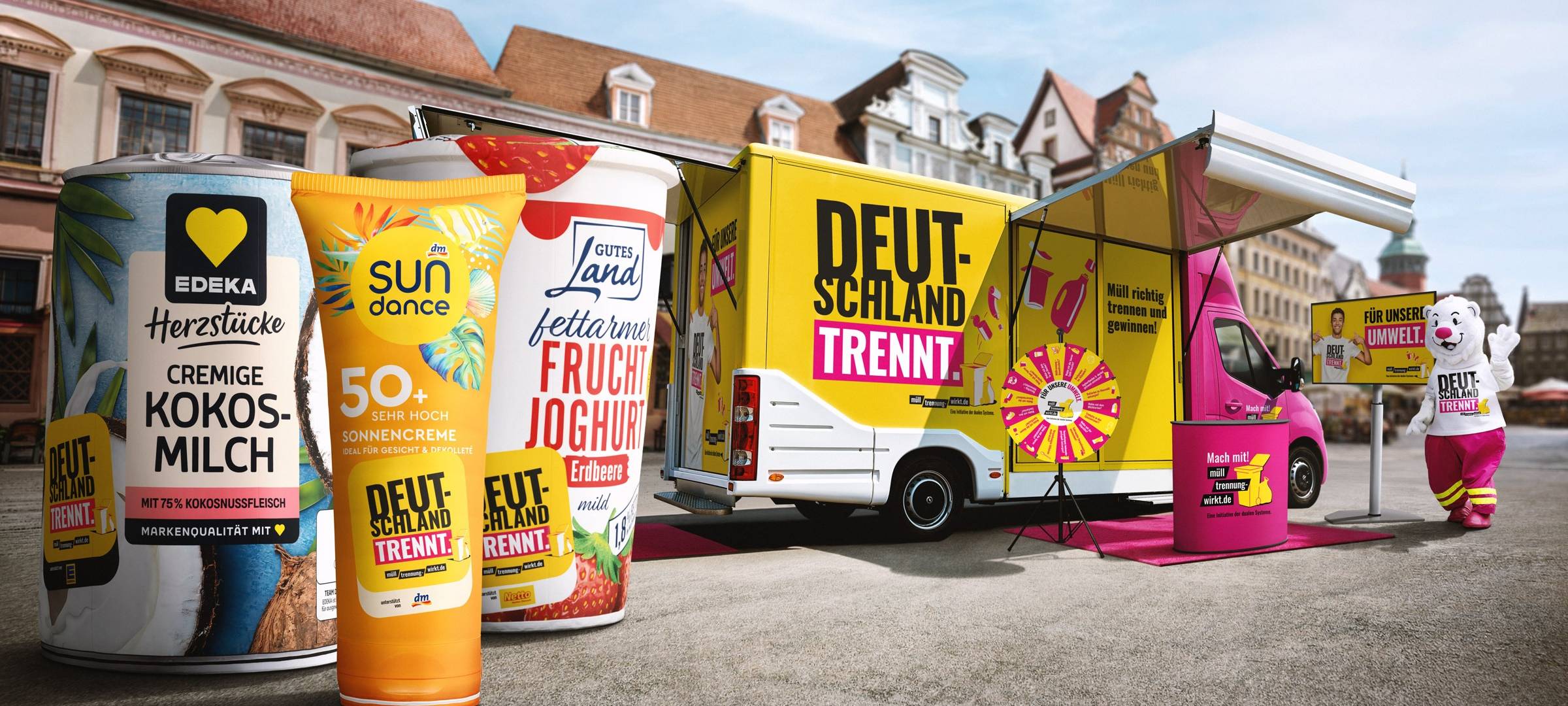 Aktionstag in Mülheim: Mülltrennung am Kurt-Schumacher-Platz
