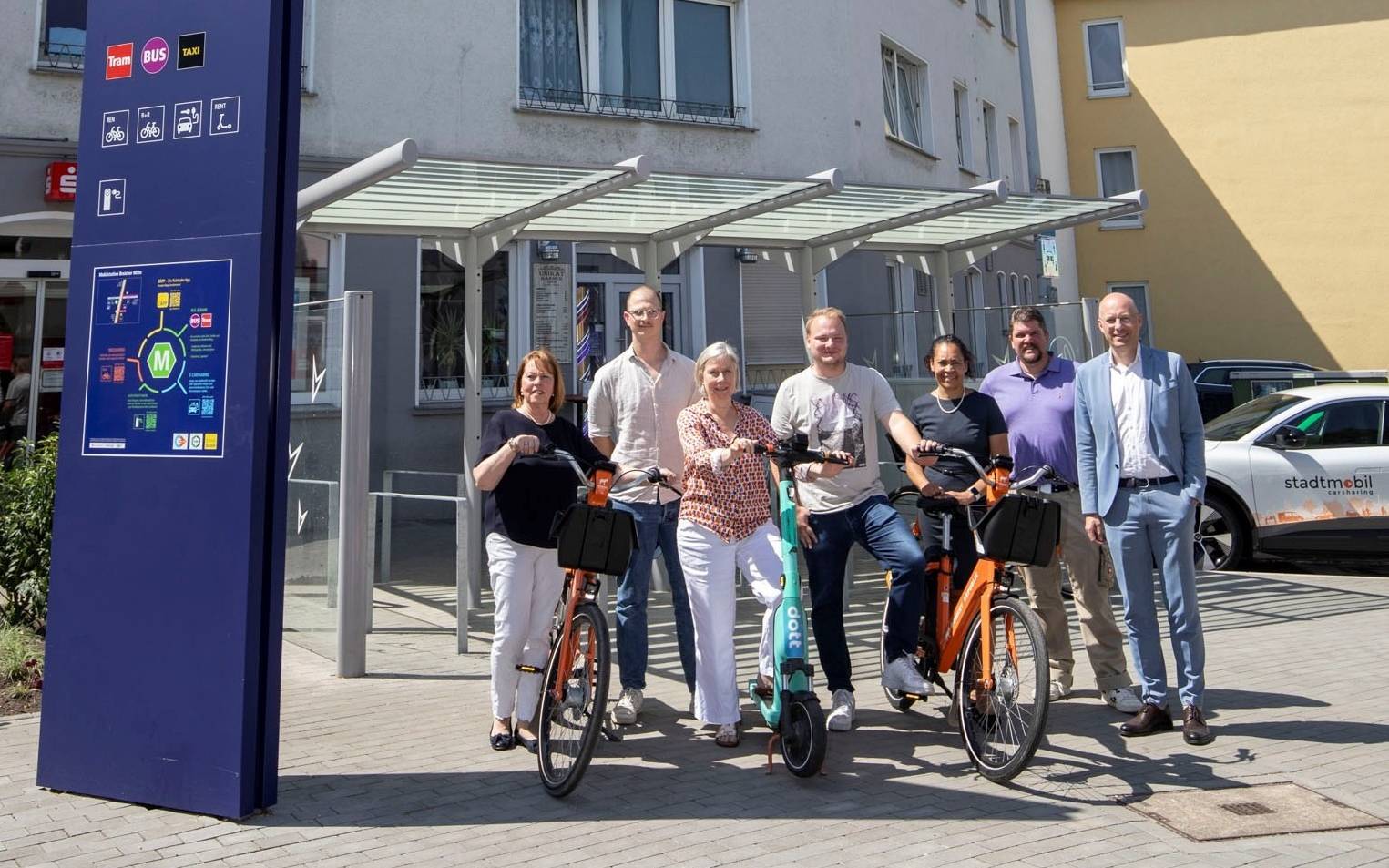 Neue Mobilstation: Erstmals E-Carsharing in Mülheim