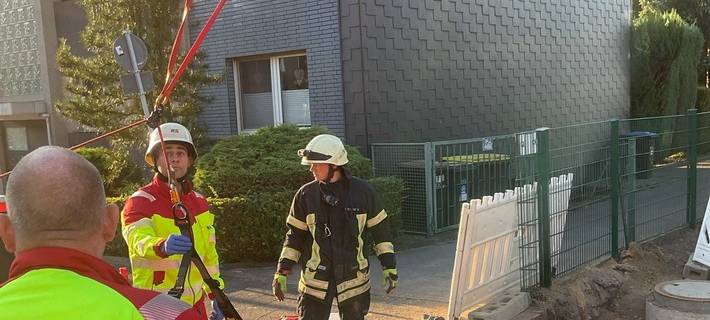 Einsatz der Drehleiter