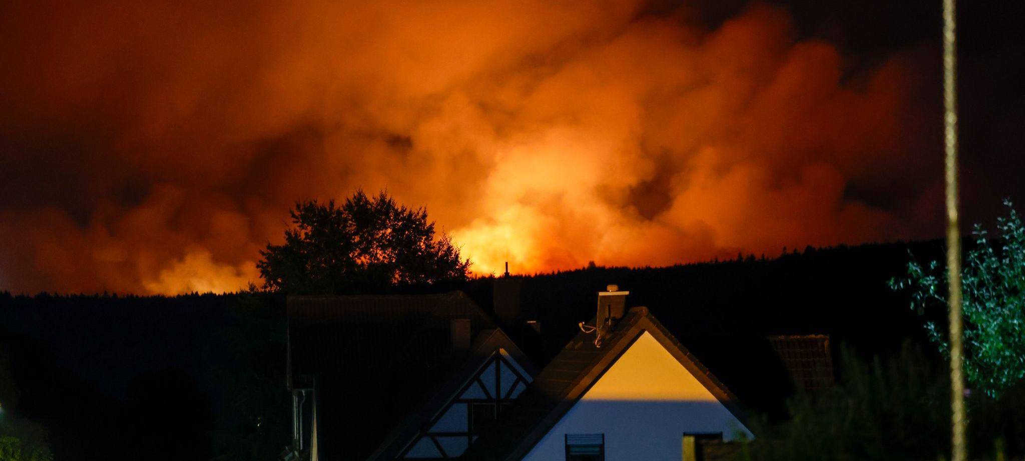 Waldbrand im Hohen Venn