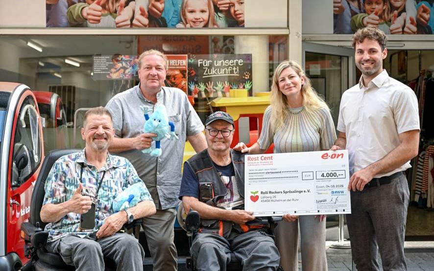 Mülheim: RWW spendet an Rolli-Rockers Sprösslinge