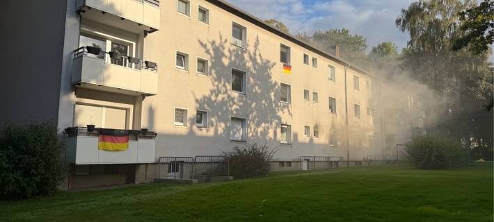 Feuer in Erdgeschosswohnung