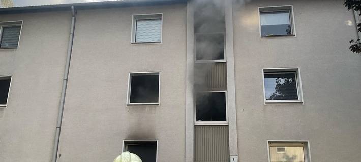 Feuer in Erdgeschosswohnung