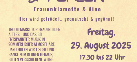 Jetzt Anmelden: Frauenklamotte in der Siedlung Mausegatt