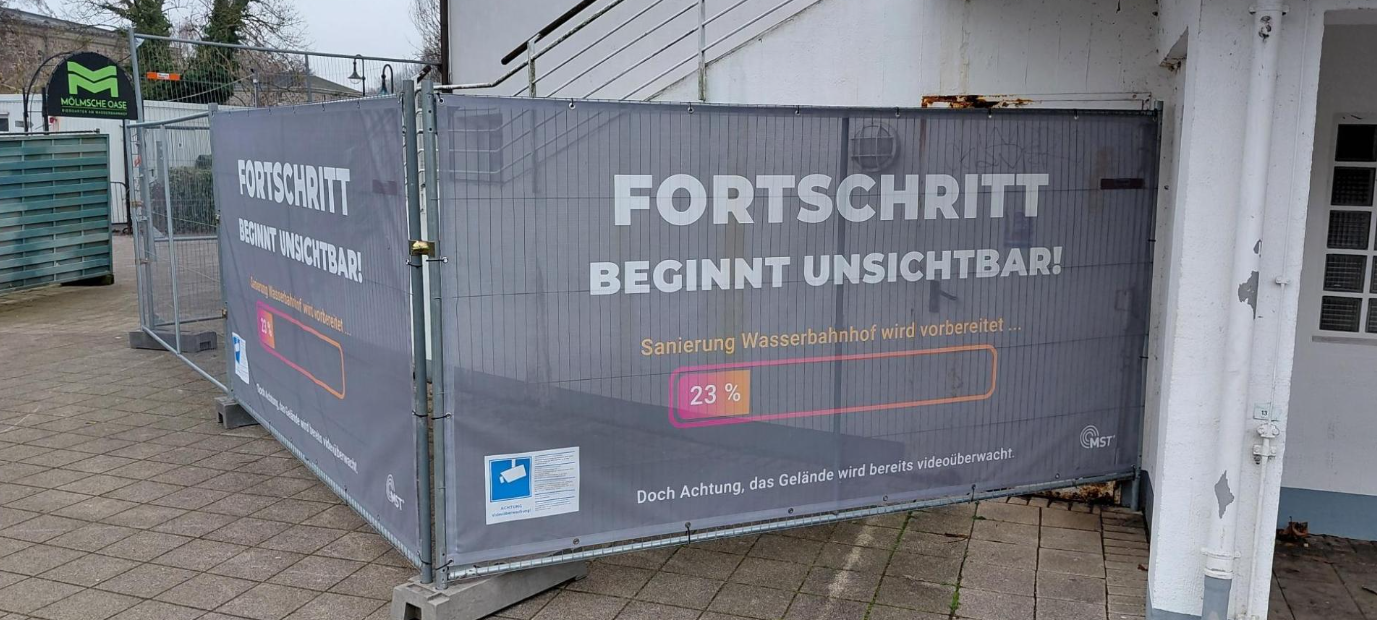 Wasserbahnhof abgesichert und videoüberwacht